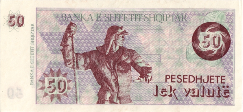 Albania P50b 50 Lek 1992 UNC