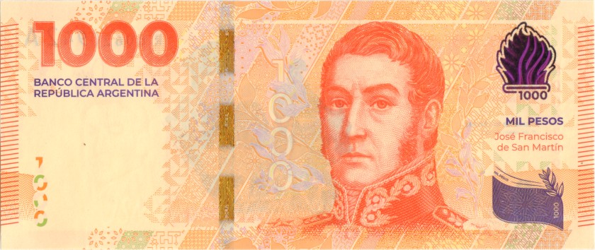 Argentina P-W367r REPLACEMENT 1.000 Pesos 2023 UNC