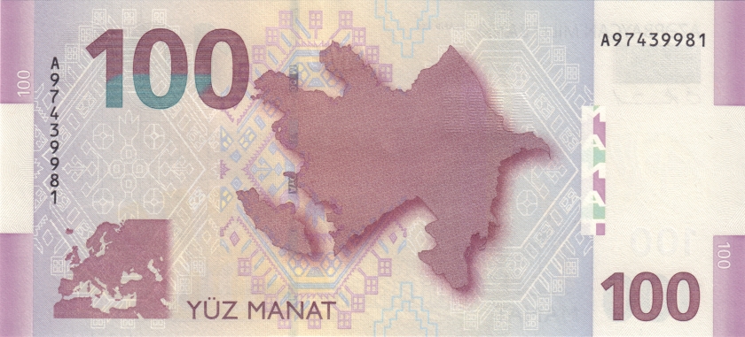 Azerbaijan P30 100 Manat 2005 UNC