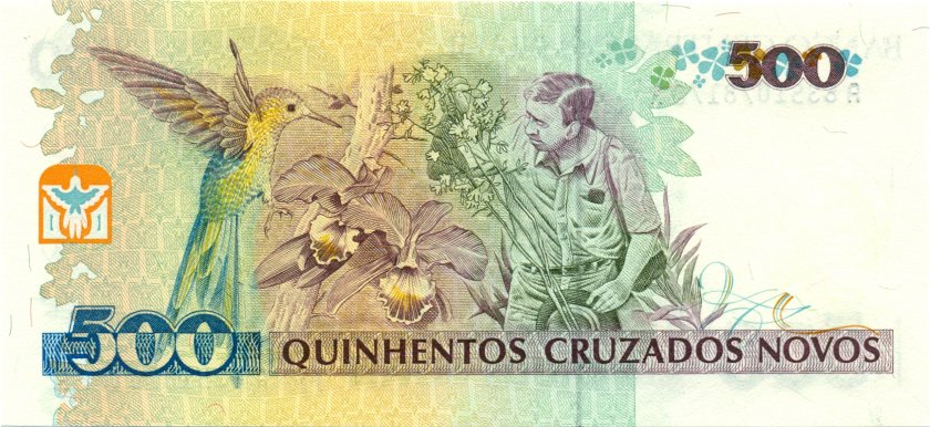 Brazil P226 500 Cruzeiros 1990 UNC