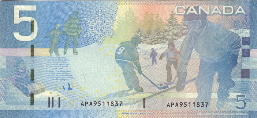 Canada P101Aa 5 Dollars 2006 UNC