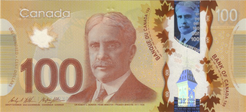 Canada P110c 100 Dollars 2011 UNC