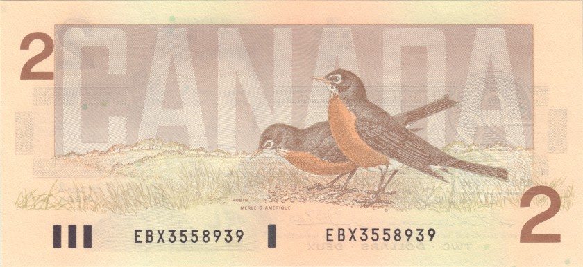 Canada P94b REPLACEMENT 2 Dollars 1986 UNC