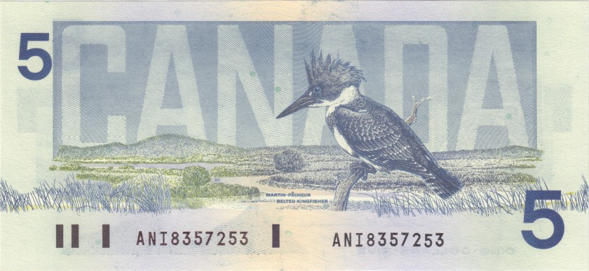 Canada P95d 5 Dollars 1986 UNC