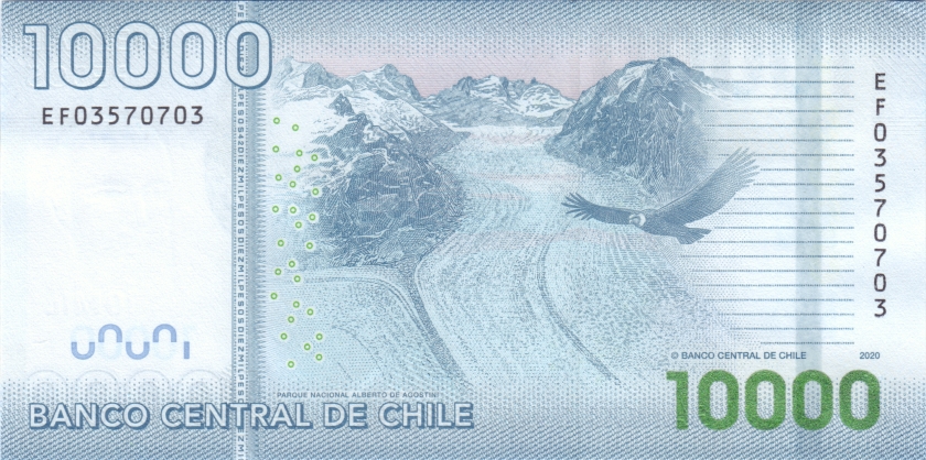 Chile P164 10.000 Pesos 2020 UNC