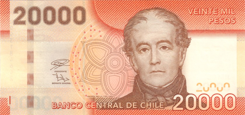 Chile P165j 20.000 Pesos 2019 UNC