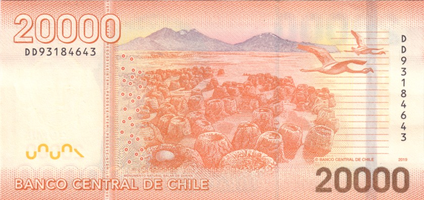 Chile P165j 20.000 Pesos 2019 UNC