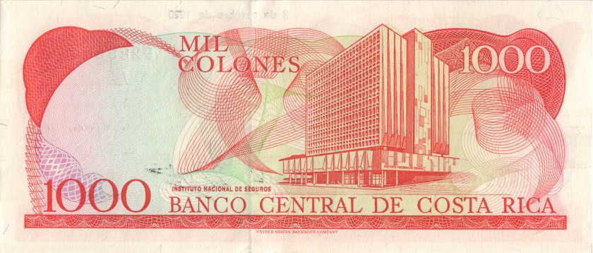 Costa Rica P259a 1.000 Colones 03.10.1990 UNC