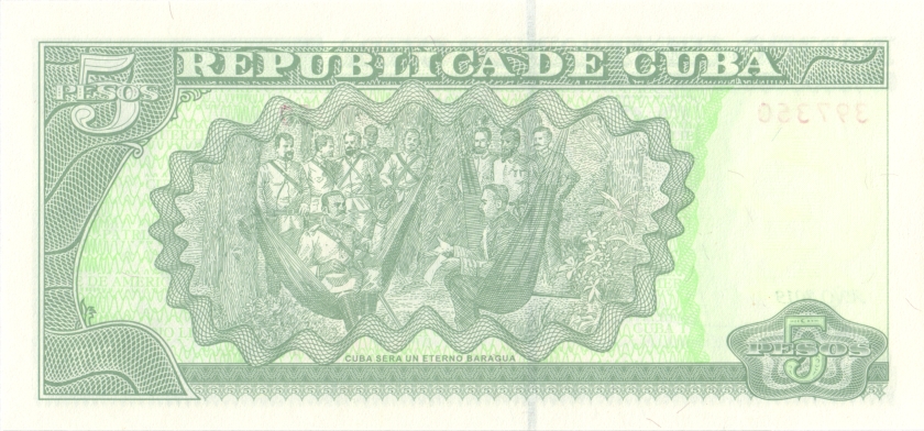 Cuba P116r 5 Pesos 2019 UNC