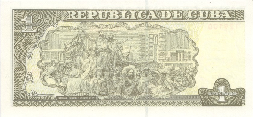 Cuba P128g 1 Peso 2016 UNC