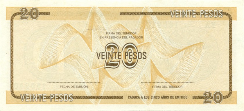 Cuba P-FX36 20 Pesos