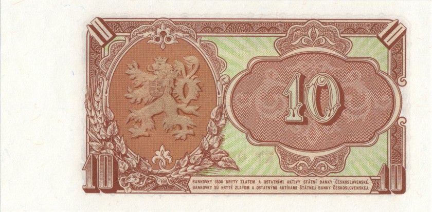 Czechoslovakia P83b 10 Czechoslovak Korun 1953 UNC