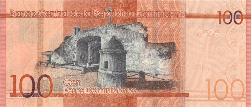 Dominican Republic P190 100 Pesos Oro 2023 UNC