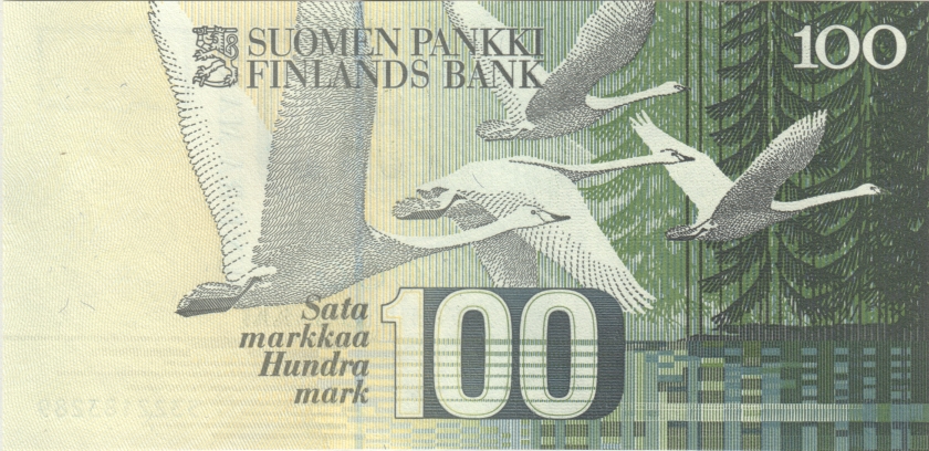 Finland P119(13) 100 Mark 1986 UNC