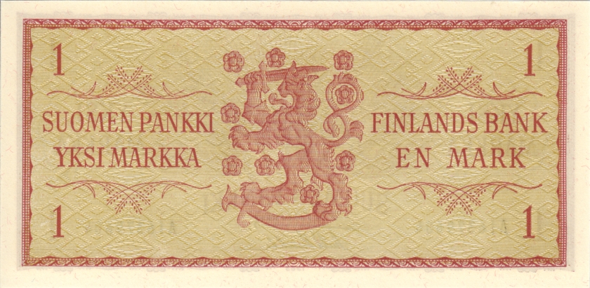 Finland P98a(16) 1 Finnish Markka 1963 UNC