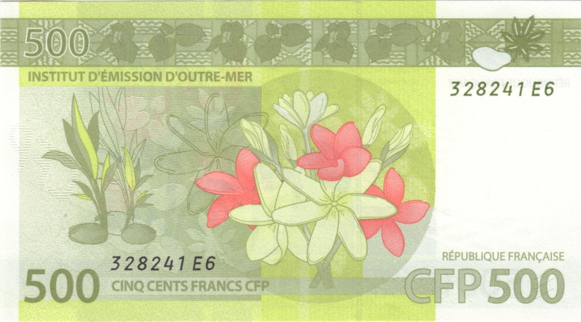 French Pacific Territories P5(3) 500 Francs 2014 UNC