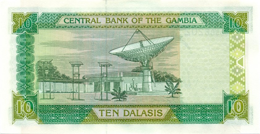 Gambia P21a 10 Dalasis 2001-2005 UNC