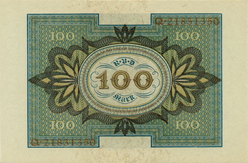 Germany P69b 100 Mark 1920 UNC