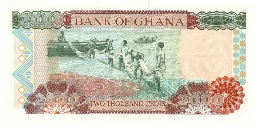 Ghana P33a 2.000 Cedis 1996 UNC