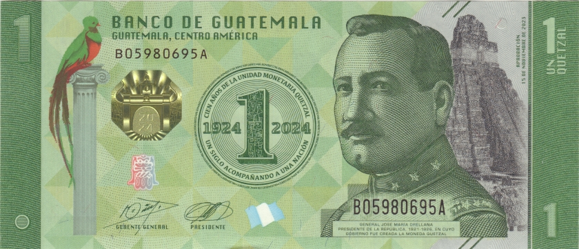 Guatemala P-W129 1 Quetzal 2023 UNC