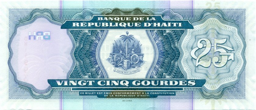 Haiti P266d 25 Haitian Gourdes 2009 UNC