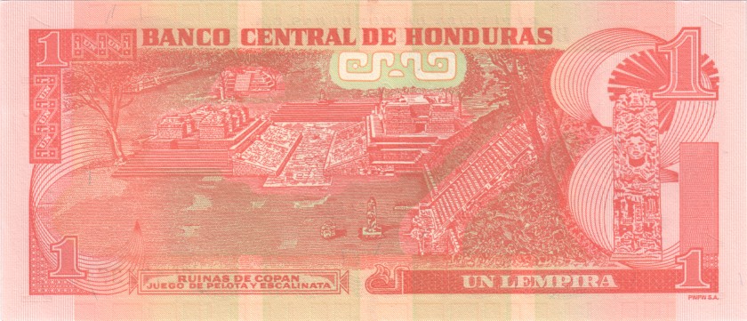 Honduras P96d 1 Lempira 2019 UNC