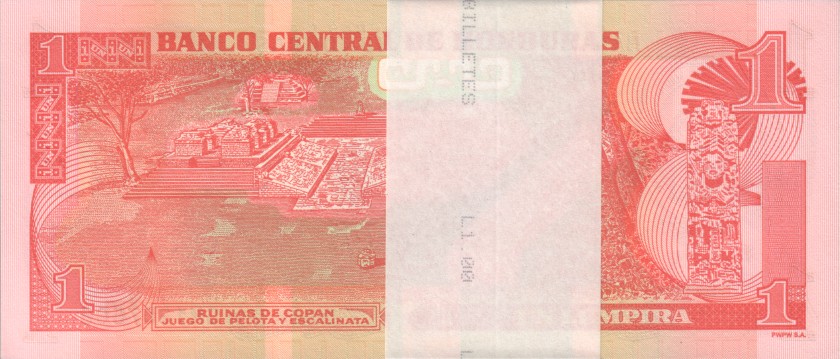 Honduras P96e 1 Lempira Bundle 100 pcs 2022 UNC