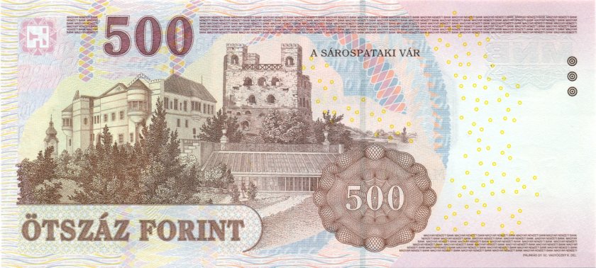 Hungary P196c 500 Forint 2010 UNC