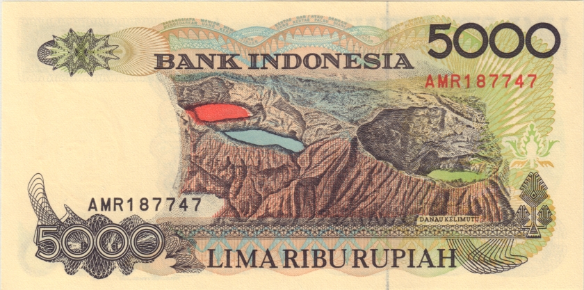 Indonesia P130e 5.000 Rupiah 1992/1996 UNC