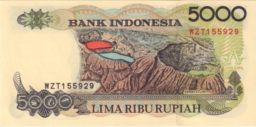 Indonesia P130g 5.000 Rupiah 1992/1998 UNC