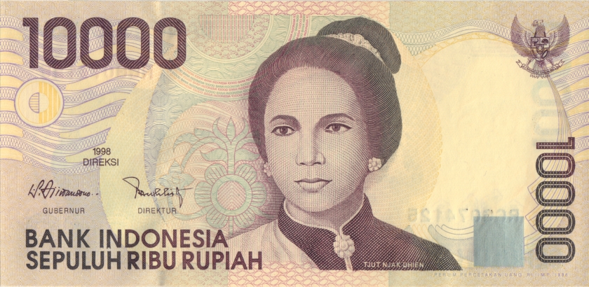 Indonesia P137a 10.000 Rupiah 1998 UNC