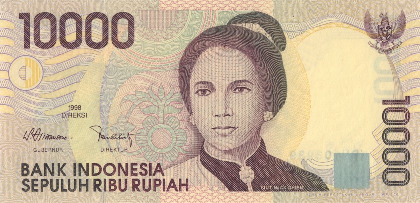 Indonesia P137d 10.000 Rupiah 1998/2001 UNC