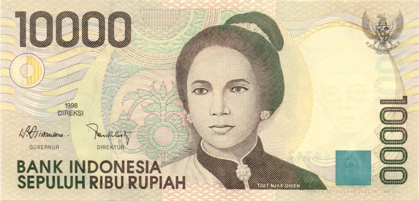 Indonesia P137g 10.000 Rupiah 1998/2004 UNC