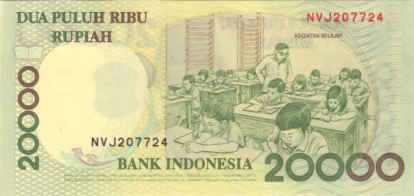 Indonesia P138f 20.000 Rupiah 1998/2003 UNC