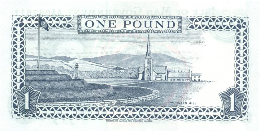 Isle of Man P40c 1 Pound 2009 UNC