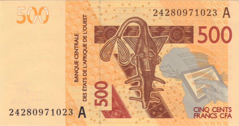 West African States Ivory Coast P119Am 500 Francs 2024 UNC