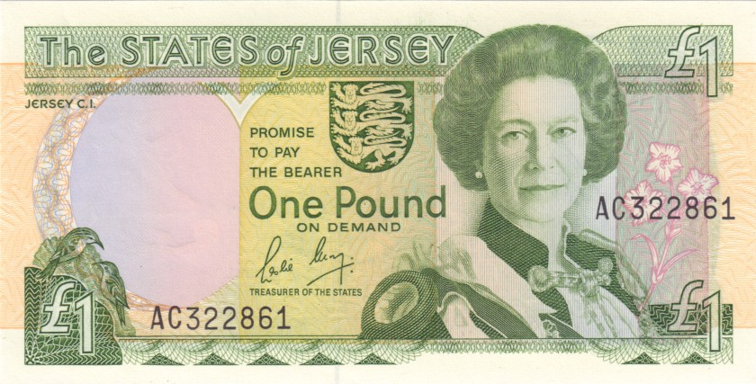 Jersey P15 1 Pound 1989 UNC