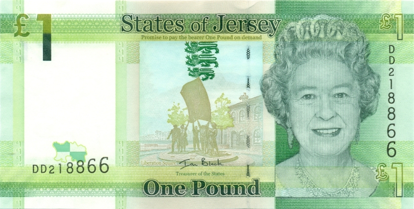 Jersey P32a 1 Pound 2010 UNC