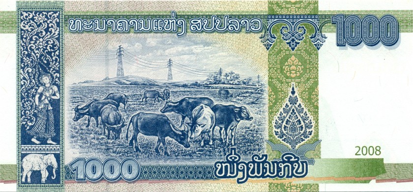 Laos P39 1.000 Kip 2008 UNC