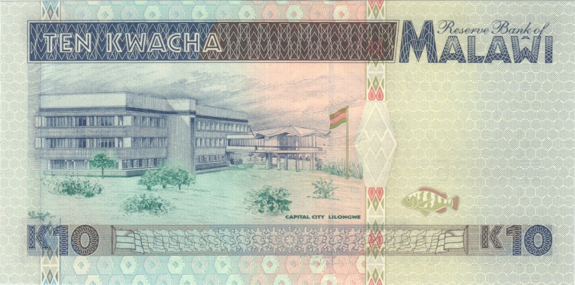 Malawi P31 10 Kwacha 1995 UNC