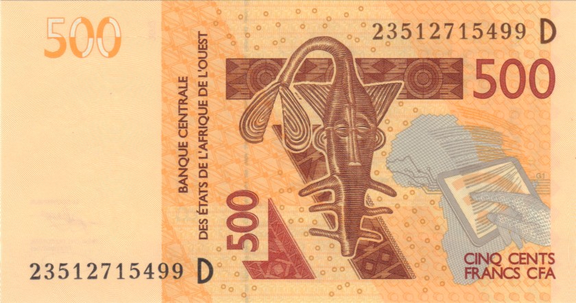 West African States Mali P419Dl 500 Francs 2023 UNC