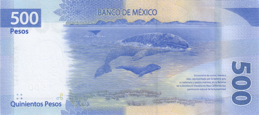 Mexico P-W136(12) 500 Pesos 23.02.2018 UNC