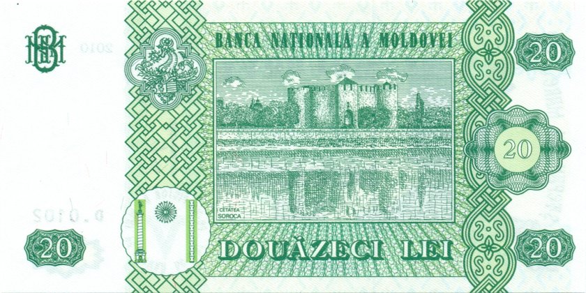 Moldova P13i 20 Lei 2010 UNC