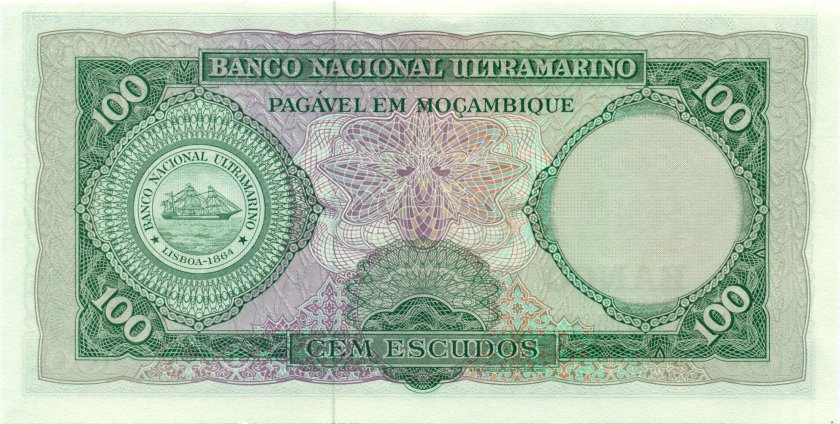 Mozambique P117 100 Escudos Bundle 100 pcs 1961 UNC