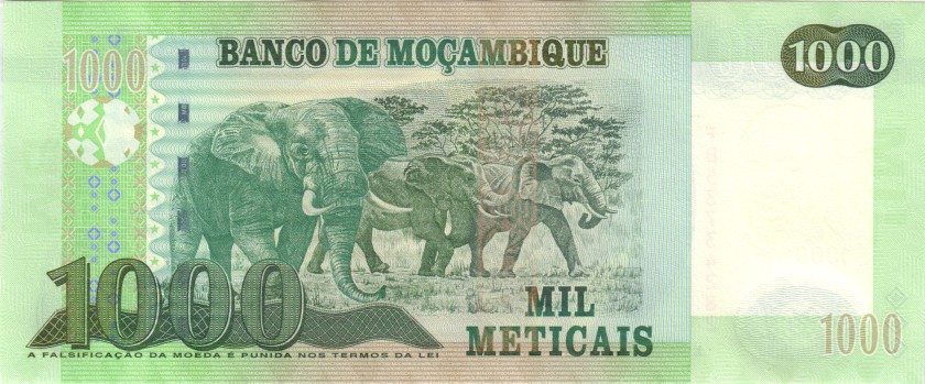 Mozambique P154b 1.000 Meticais 2017 UNC