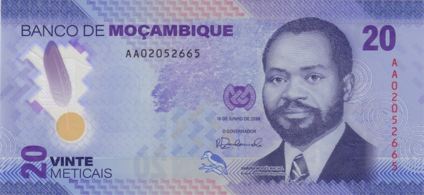 Mozambique P-W155-W160 20, 50, 100, 200, 500, 1.000 Meticais 6 banknotes 2024