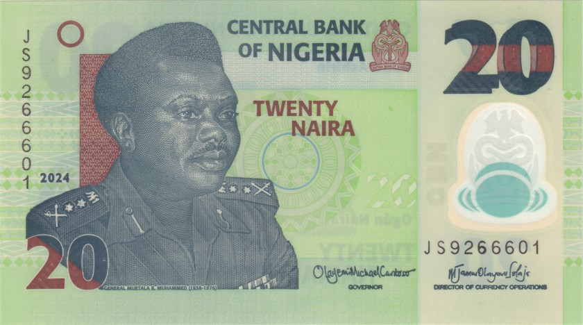 Nigeria P34 20 Naira 2024 UNC