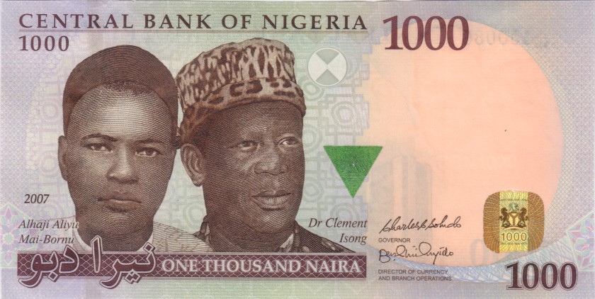 Nigeria P36c 1.000 Naira 2007 UNC