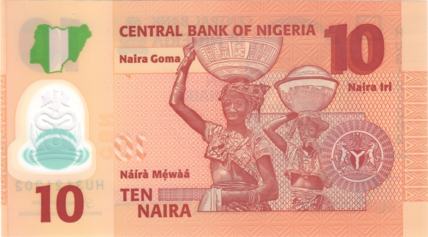 Nigeria P39 10 Naira 2022 UNC