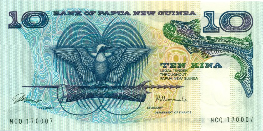 Papua New Guinea P7 10 Kina 1985-1987 UNC